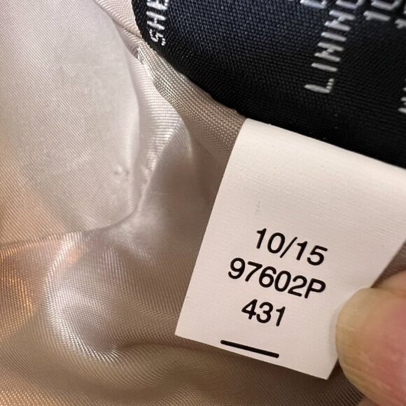 Via Spiga Jacket Womens Size PS Taupe 100% Genuine Lamb Leather Gold Zippers - Picture 11 of 15